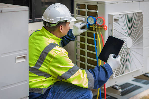 Professional Hvac technician working in The Colony, TX